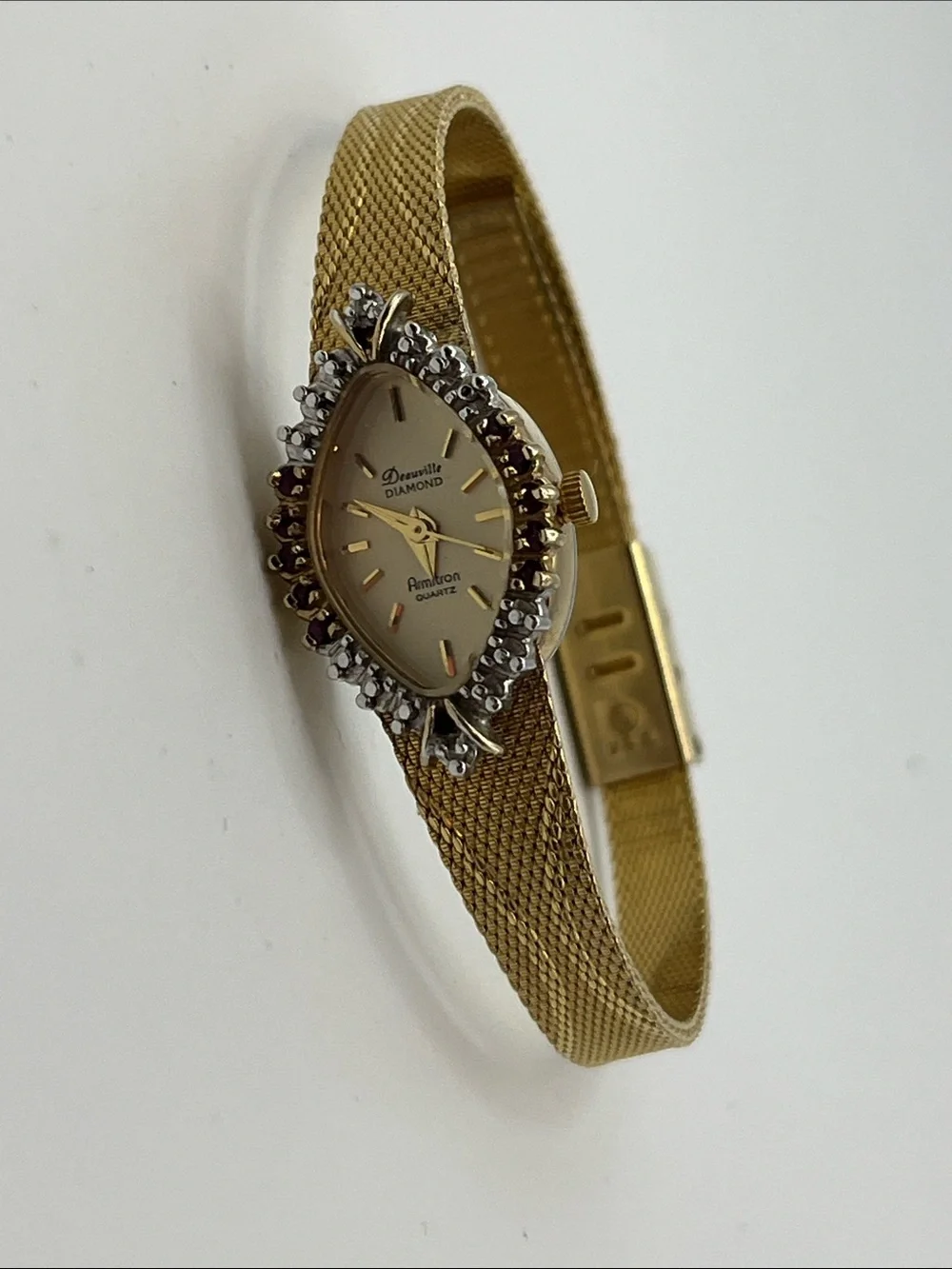 VTG Diamond Deaville Gold-Tone Women's Cocktail Watch